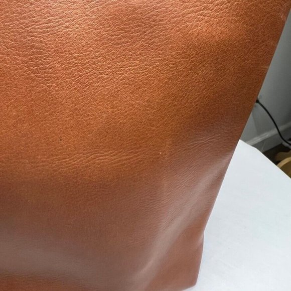 Madewell Womens $168 Medium Transport Tote English Saddle Brown F5788 Embossed 4 - Picture 6 of 16